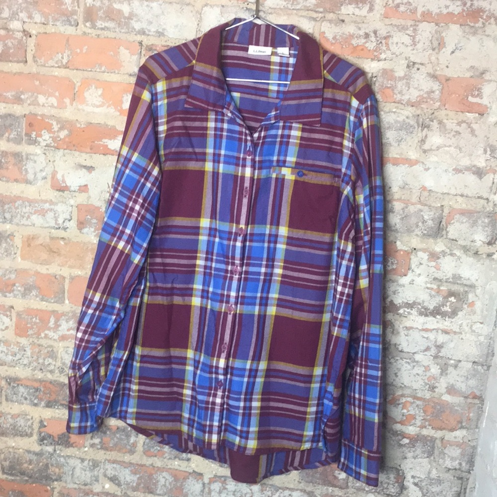 LLBean Flannel Women’s Large